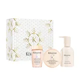 KÉRASTASE Gloss Absolu Vianočný darčekový Trio Cream set pre hydratáciu a lesk vlasov so sklonom ku krepovateniu    