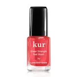 LONDONTOWN kur Sheer Strength Nail Blush Poppy spevňujúci lak na nechty priehľadná šarlátová 12 ml