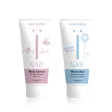 NAÏF DUO Čistiaci a umývací gél a zjemňujúce telové mlieko