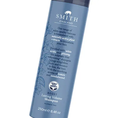 SMITH ENGLAND Boost šampón pre objem s prírodnými rastlinnými extraktmi
