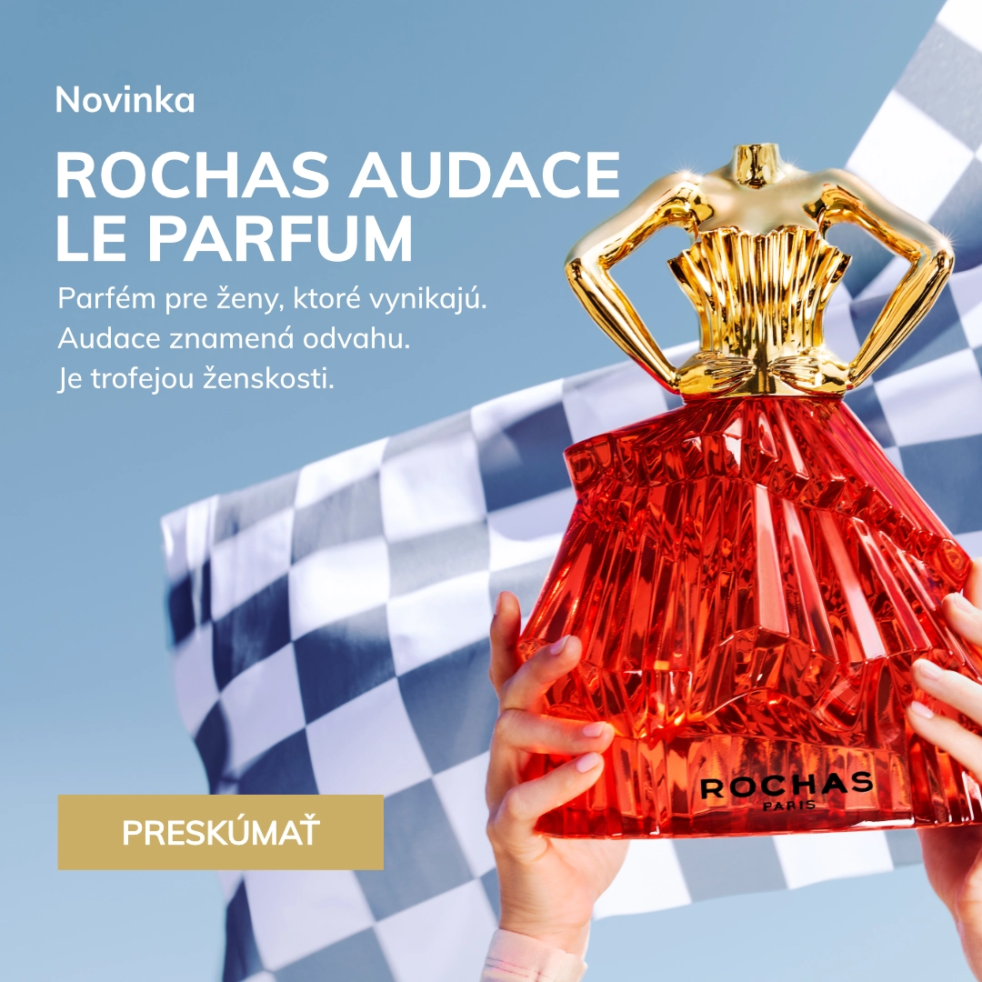 Novinka
ROCHAS AUDACE LE PARFUM

Parfum pre ženy, ktoré vynikajú. Audace znamená odvahu. Je trofejou ženskosti.
