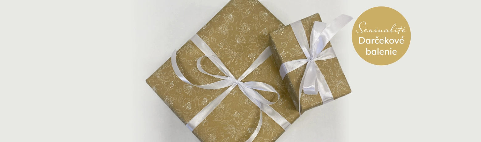 Kúzelné
VIANOČNÉ DARČEKY

Pridajte im trochu viac lesku. Objednajte si darčekové balenie v zlatom papieri alebo taške Sensualité
