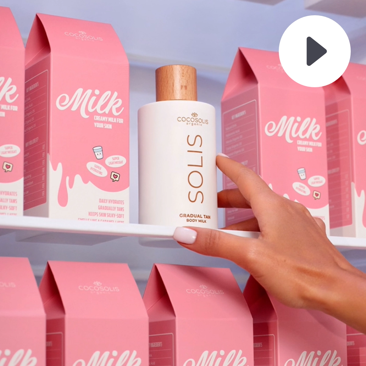 Video COCOSOLIS SOLIS Samoopaľovacie telové mlieko pre postupné opálenie