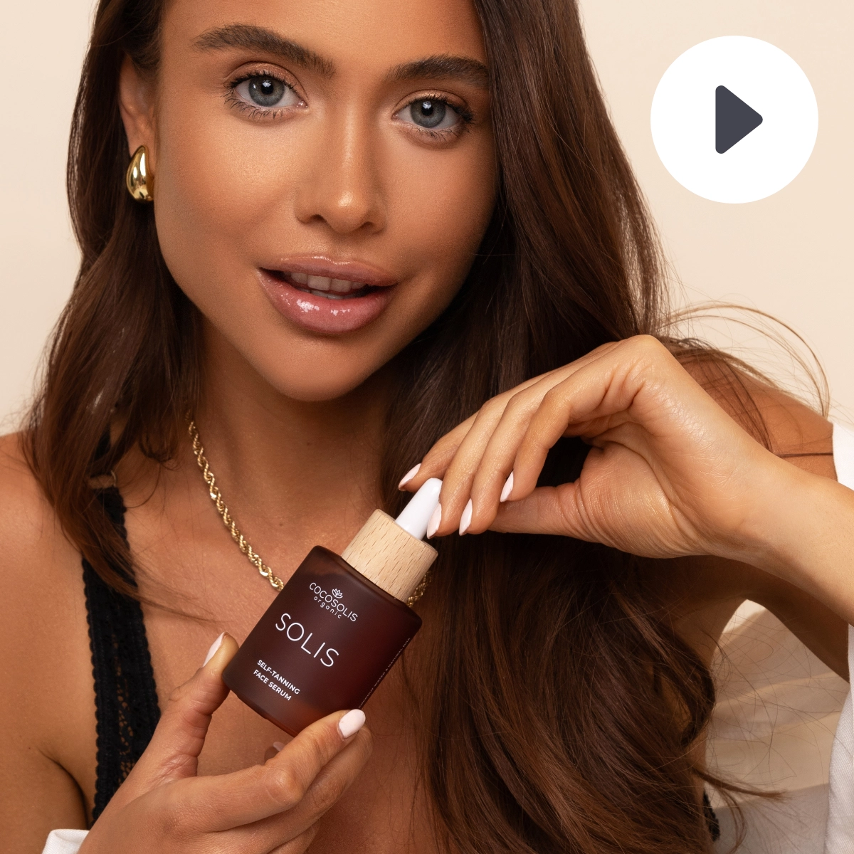 Video COCOSOLIS SOLIS Samoopaľovacie sérum na tvár
