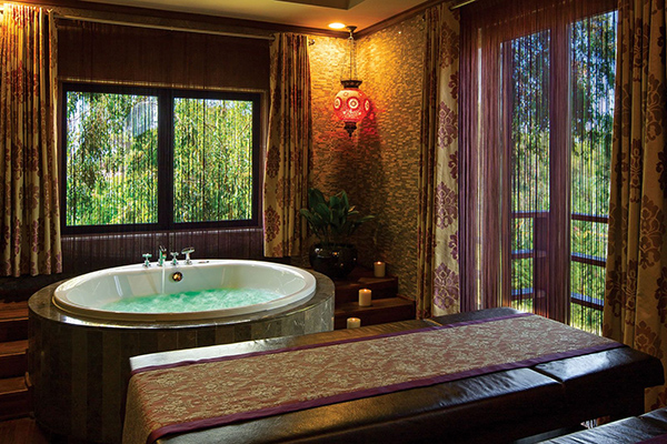 kabinka spa rezortu Cornelia Diamond v turecké oblasti Antalya